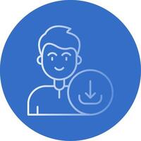 Download Gradient Line Circle Icon vector