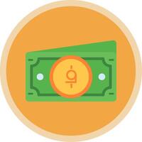 Afghani Flat Multi Circle Icon vector