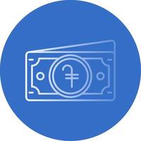 Dram Gradient Line Circle Icon vector