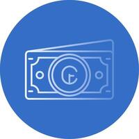 Cruzeiro Gradient Line Circle Icon vector