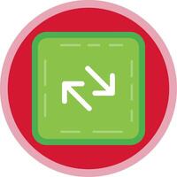 Swap Flat Multi Circle Icon vector