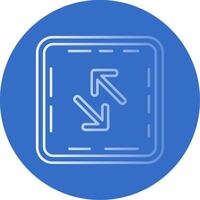 Swap Gradient Line Circle Icon vector