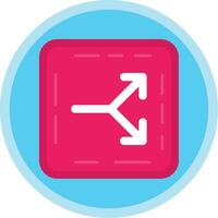 Split Flat Multi Circle Icon vector