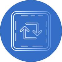 Loop Gradient Line Circle Icon vector