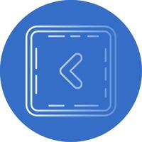 Chevron Gradient Line Circle Icon vector