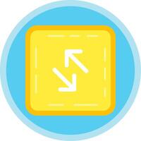 Swap Flat Multi Circle Icon vector