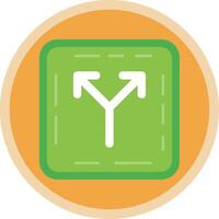 Split Flat Multi Circle Icon vector