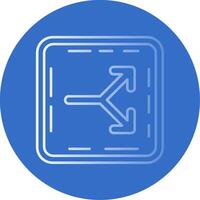 división degradado línea circulo icono vector