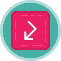 Bounce Flat Multi Circle Icon vector