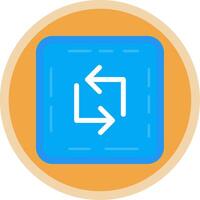 Loop Flat Multi Circle Icon vector