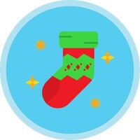 Sock Flat Multi Circle Icon vector