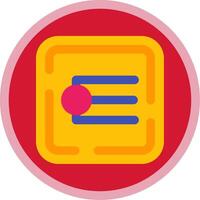 Endpoint Flat Multi Circle Icon vector