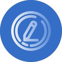 Edit Gradient Line Circle Icon vector