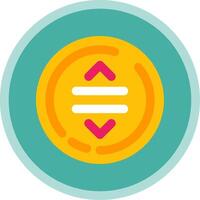 Drag Flat Multi Circle Icon vector