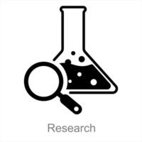 Research and science icon concept vector