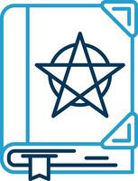 Tanakh Line Blue Two Color Icon vector