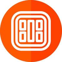 Layout Line Red Circle Icon vector