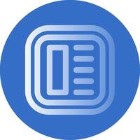 Layout Gradient Line Circle Icon vector