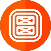 Layout Line Red Circle Icon vector