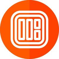 Layout Line Red Circle Icon vector