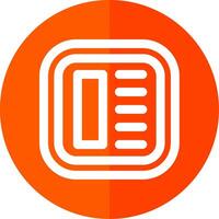 Layout Line Red Circle Icon vector