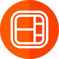 Layout Line Red Circle Icon vector