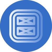 Layout Gradient Line Circle Icon vector