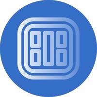 Layout Gradient Line Circle Icon vector