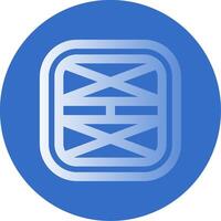 Layout Gradient Line Circle Icon vector