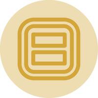 Layout Line Yellow Circle Icon vector