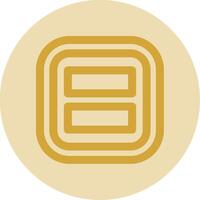 Layout Line Yellow Circle Icon vector