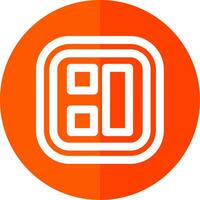 Layout Line Red Circle Icon vector
