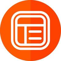 Layout Line Red Circle Icon vector