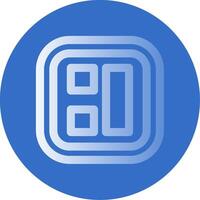 Layout Gradient Line Circle Icon vector
