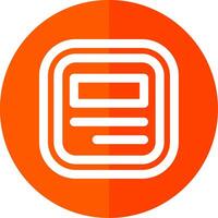 Layout Line Red Circle Icon vector