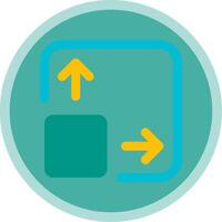 Expand Flat Multi Circle Icon vector