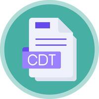 Cdt Flat Multi Circle Icon vector