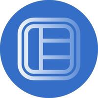 Layout Gradient Line Circle Icon vector