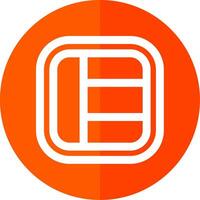 Layout Line Red Circle Icon vector