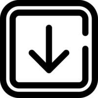 Arrow Skined Filled Icon vector