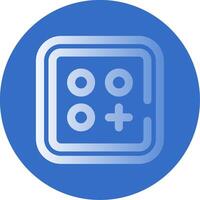 Menu Gradient Line Circle Icon vector