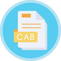 Cab Flat Multi Circle Icon vector