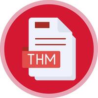 Thm Flat Multi Circle Icon vector