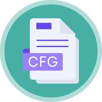 Cfg Flat Multi Circle Icon vector