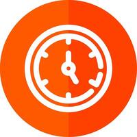 Timer Line Red Circle Icon vector