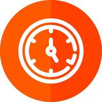 Timer Line Red Circle Icon vector