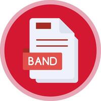 Band Flat Multi Circle Icon vector