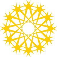 Starburst new year firework vector illustration