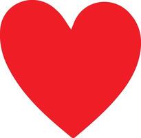 Simple heart vector love symbol.