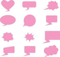 Speech Bubble Icon Set vector